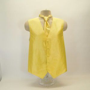 Men's Larr Brio Yellow Vest & Tie M CL3118 0420